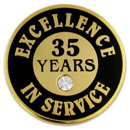 Excellence In Service Pin - 35 Years 