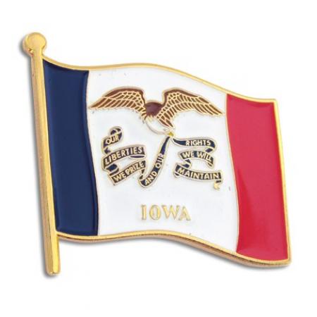 Iowa State Flag Pin 