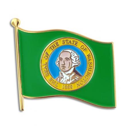 Washington State Flag Pin 