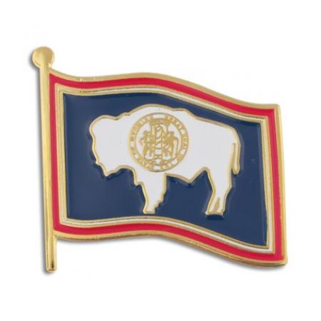 Wyoming State Flag Pin 