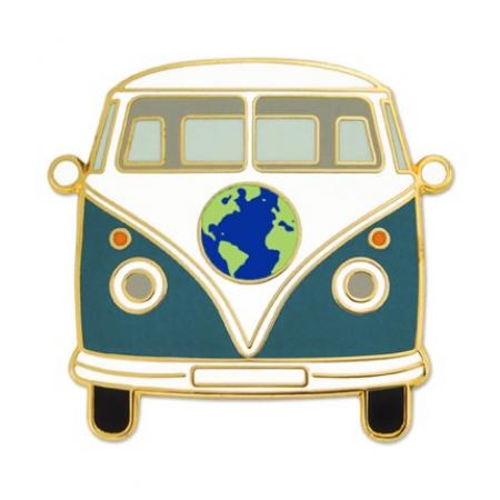 World Hippie Bus Lapel Pin