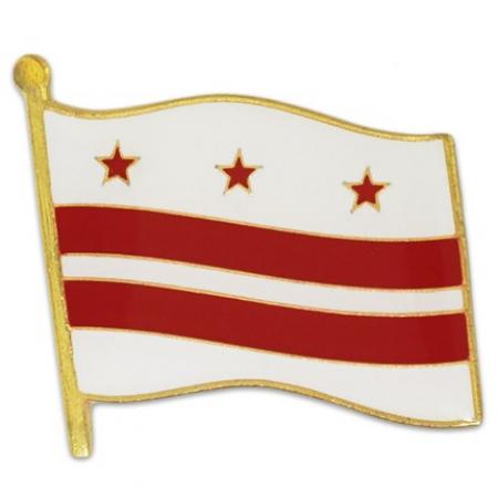 Washington DC Flag Pin 