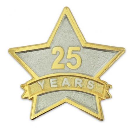 Years of Service Star Pin - 25 Years 