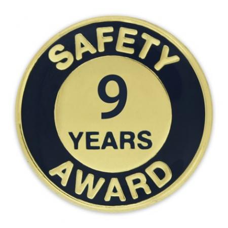 Safety Award Pin - 9 Years 