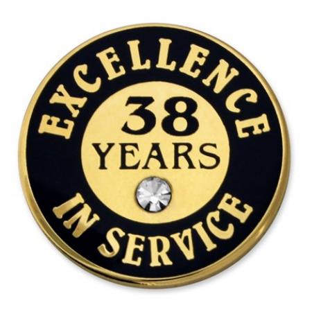 Excellence In Service Pin - 38 Years 