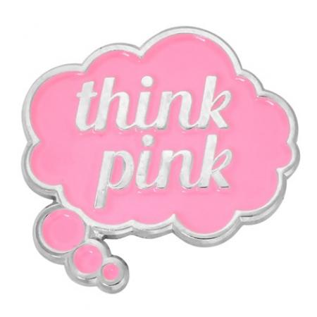 Think Pink Word Bubble Pin 