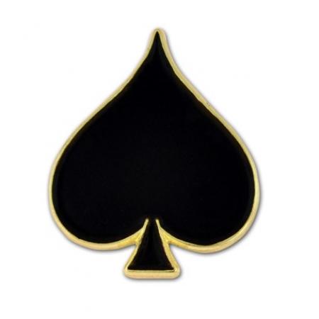 Black Spade Lapel Pin 