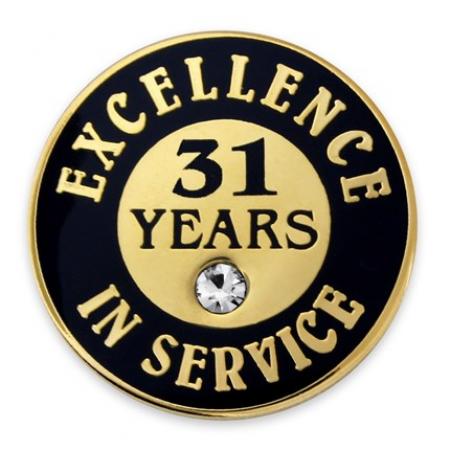 Excellence In Service Pin - 31 Years 