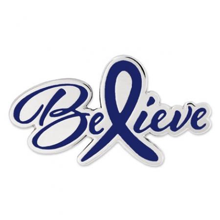 Believe-Blue Awareness Pin 