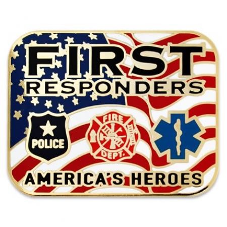 First Responders Heroes Lapel Pin 