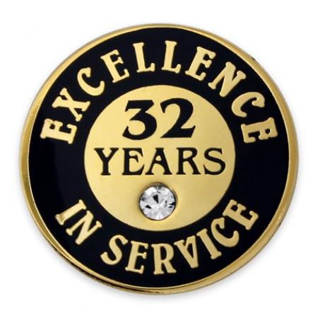 Excellence In Service Pin - 32 Years 