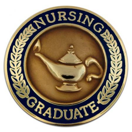 Nursing Graduate Pin - Navy Blue 