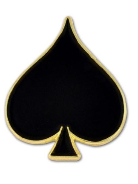 Black Spade Lapel Pin