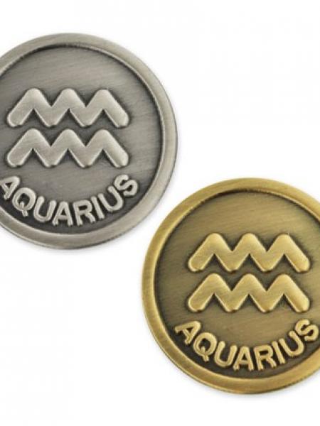 Aquarius Zodiac Pin