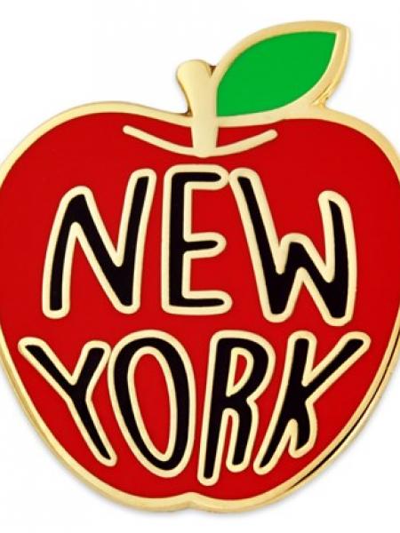 New York Apple Pin