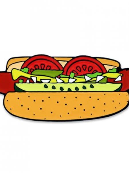 Chicago-Style Hot Dog Pin