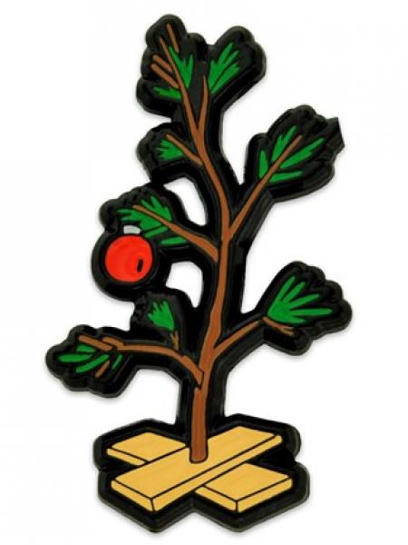 Sad Christmas Tree Pin