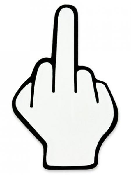 Middle Finger Lapel Pin