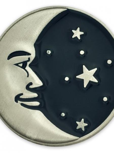 Moon and Stars Lapel Pin