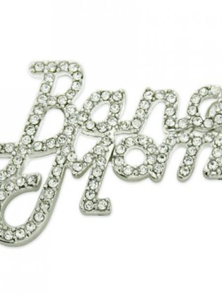 Rhinestone Band Mom Pin