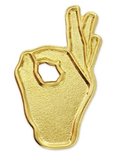 OK Hand Sign Pin