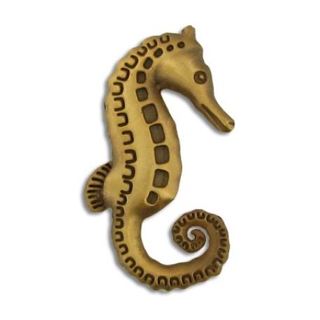     Seahorse Pin - Antique Bronze