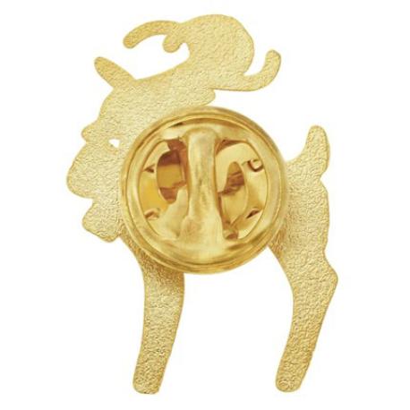     Gold Reindeer Pin