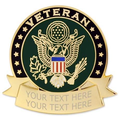     Army Veteran Pin - Engravable