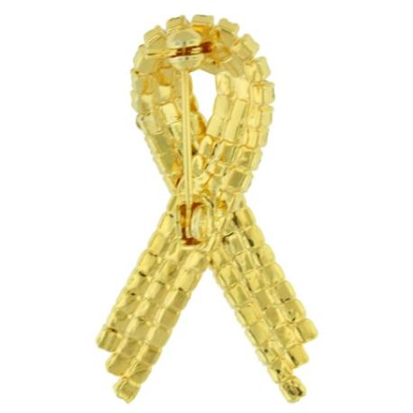     Rhinestone Down Syndrome Ribbon Brooch