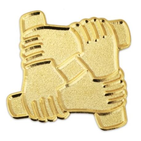     Arm to Arm Teamwork Pin