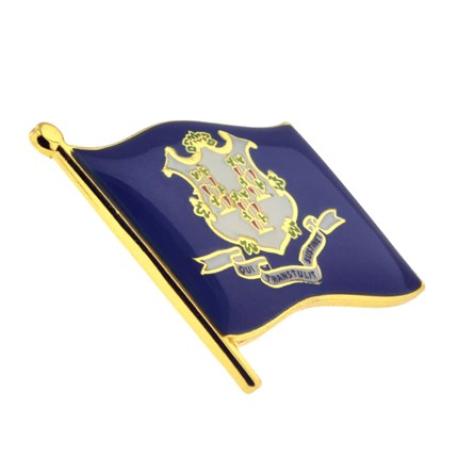     Connecticut State Flag Pin