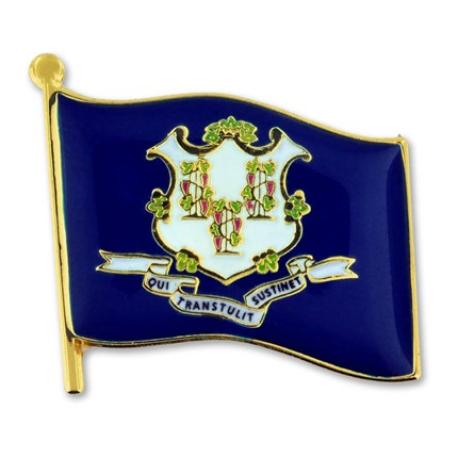     Connecticut State Flag Pin