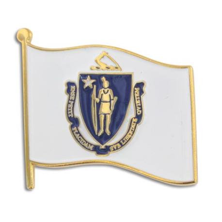     Massachusetts State Flag Pin