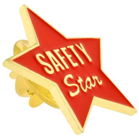     Safety Star - Red Pin