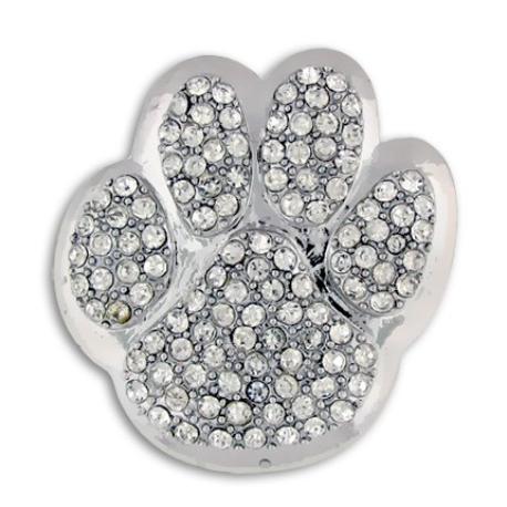     Rhinestone Paw Pin