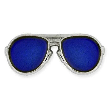     Blue Aviator Sunglasses Pin