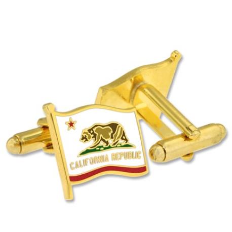     California Flag Cufflink Set