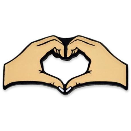     Heart Hands Pin