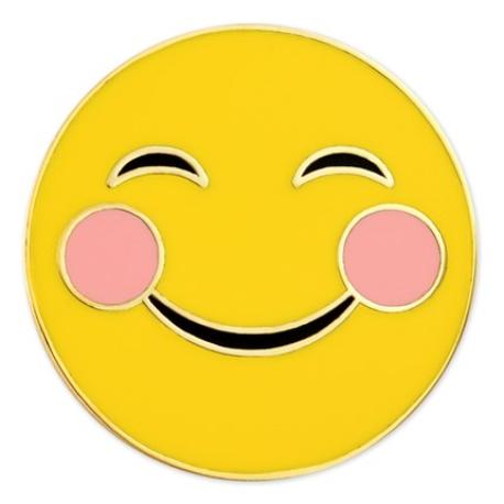     Smiling Cheeks Emoji Pin