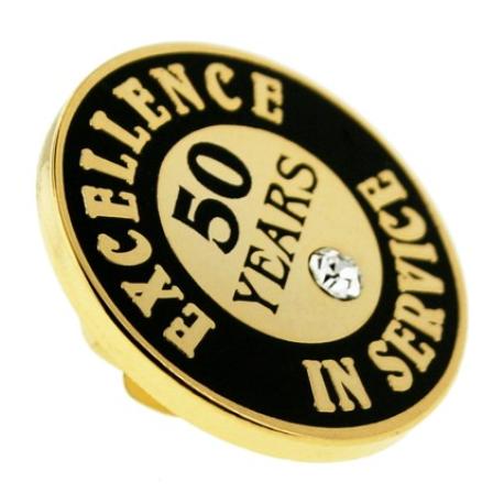     Excellence In Service Pin - 50 Years