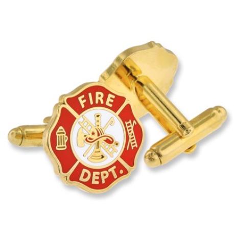     Fireman Shield Cufflink Set