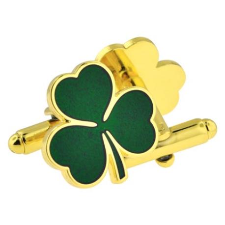     Shamrock Clover Cufflink Set