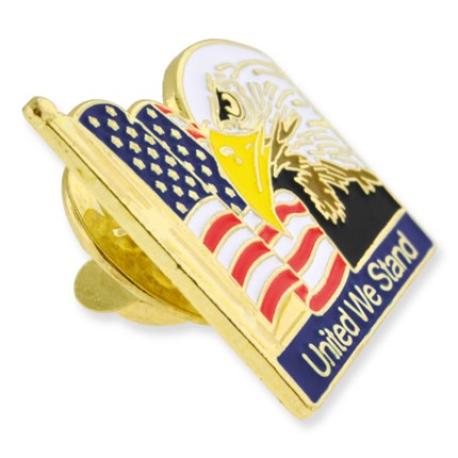     Flag Eagle Pin