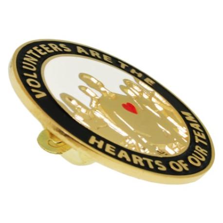     Volunteers are Hearts Pin