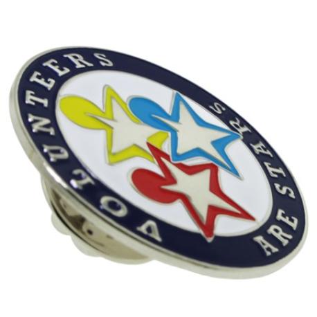     Volunteers are Stars Pin