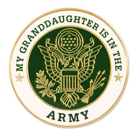     U.S. Army Granddaughter Pin