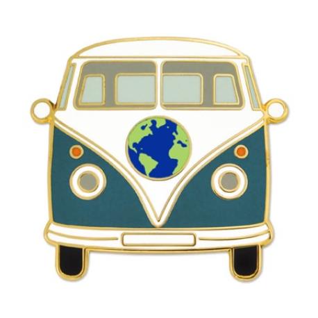     World Hippie Bus Lapel Pin