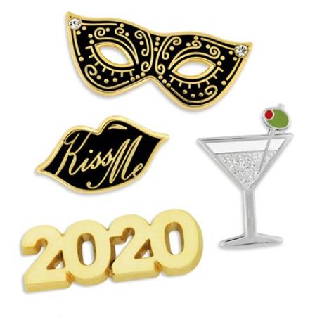     2020 New Year's 4-Pin Set