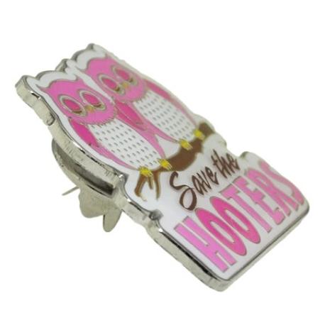     Breast Cancer Save the Hooters Pin