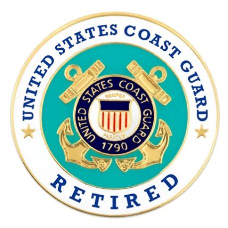     U.S. Coast Guard Retired Pin